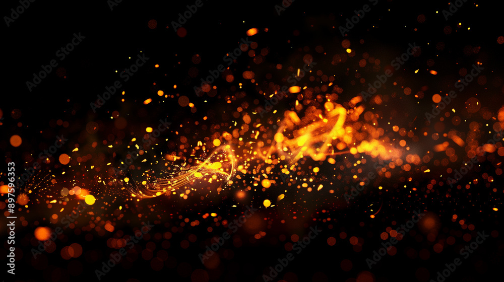 火の粉、火花、炎の背景	