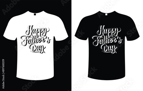 Happy Father's Day T-shirt design template