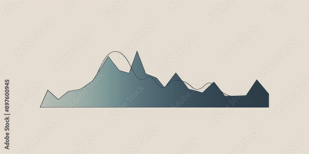 a?'imagine: Minimalist design of a rising line graph on a plain background, symbolizing consistent market growth. a?'imagine: Minimalist design of a rising line graph on a plain background, symbolizing consistent market growth.