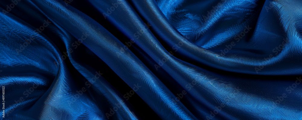 A rich blue background with a satin-like texture, creating a luxurious and elegant appearance. A rich blue background with a satin-like texture, creating a luxurious and elegant appearance.