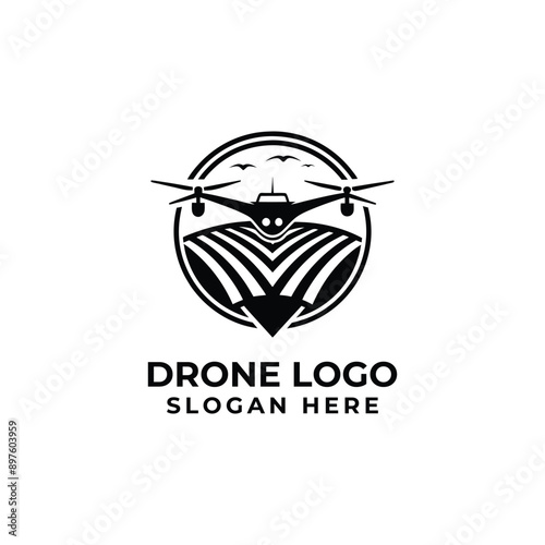 Drone Logo Vector