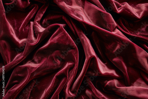 Wallpaper Mural The deep and rich texture of the velvet fabric, focusing on the dense pile and the way it catches the light to create a dynamic and luxurious look - Generative AI Torontodigital.ca