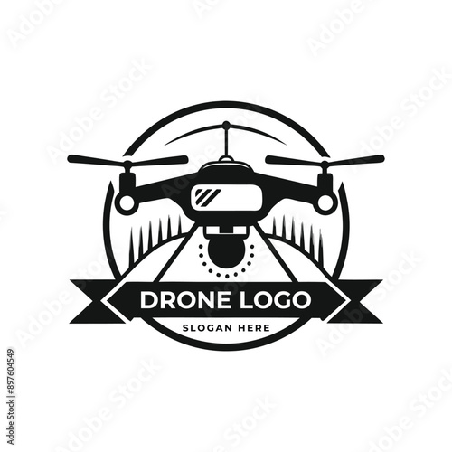 Drone Logo Vector