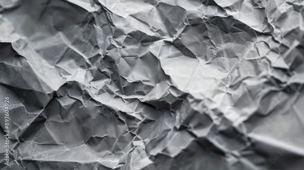 Texture of gray paper with crumpled appearance Texture of gray paper with crumpled appearance