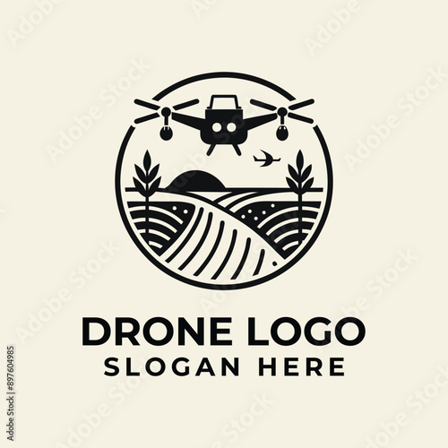 Drone Logo Vector