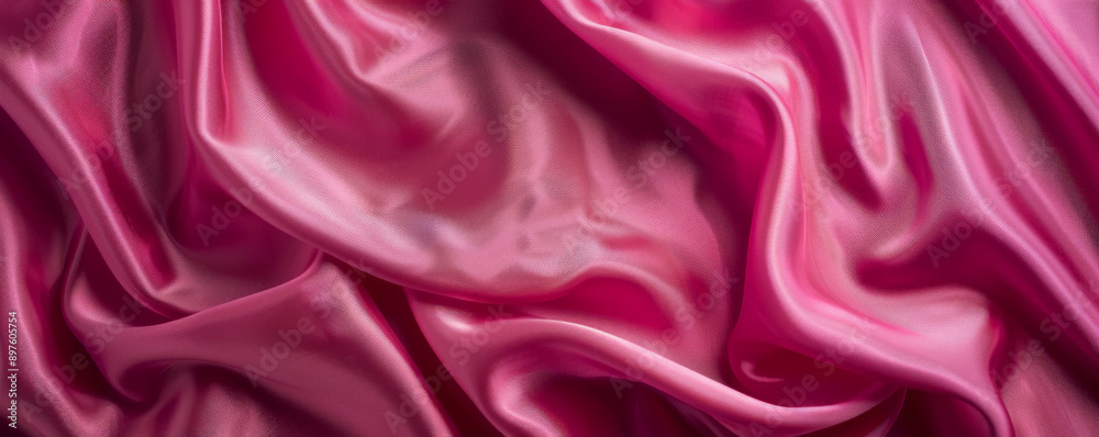 A rich pink background with a satin-like texture, creating a luxurious and elegant appearance.