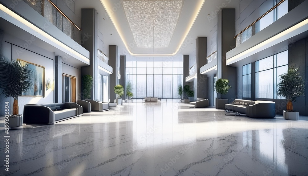 Corporate building lobby reception information desk Corporate building lobby reception information desk