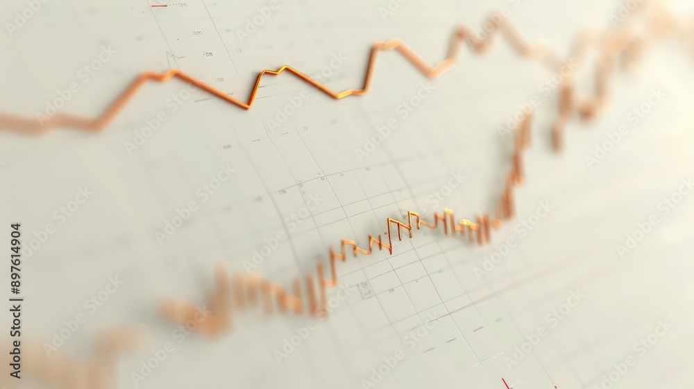 a?'imagine: Minimalistic line graph on a neutral background, depicting steady market growth with an upward trend. a?'imagine: Minimalistic line graph on a neutral background, depicting steady market growth with an upward trend.