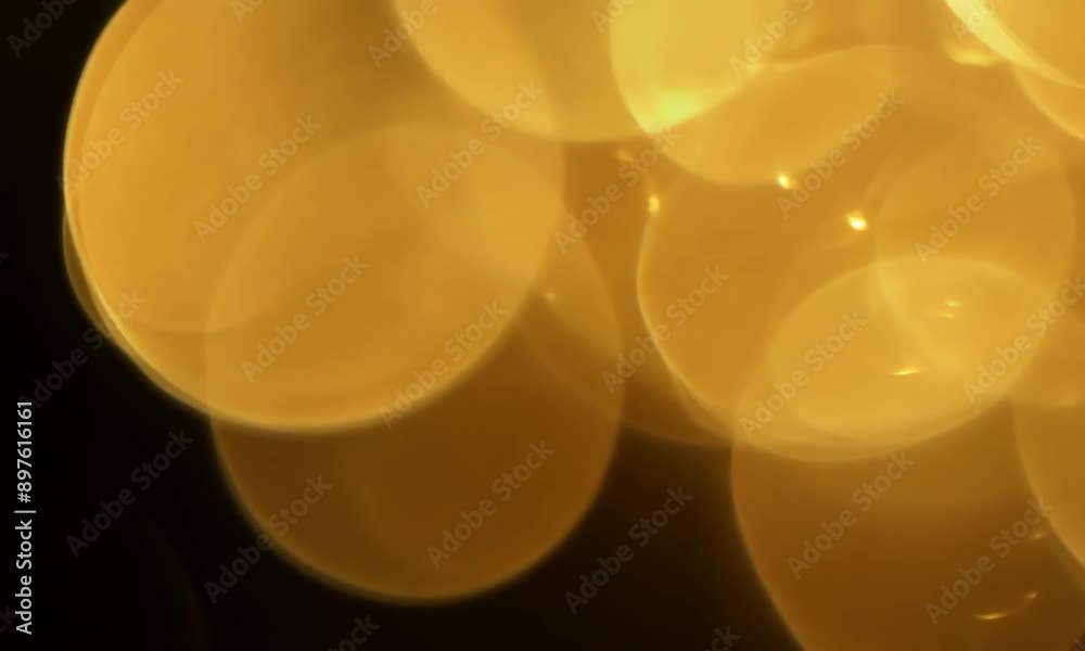 Vintage gold bokeh light. Abstract transition or overlay effect 4K video