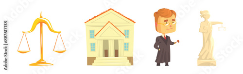 Lawyer Profession Object and Different Attribute Vector Set