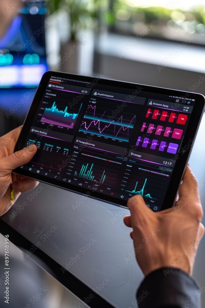 Digital Heart Health Dashboard on Tablet with Comprehensive Data and Personalized Recommendations