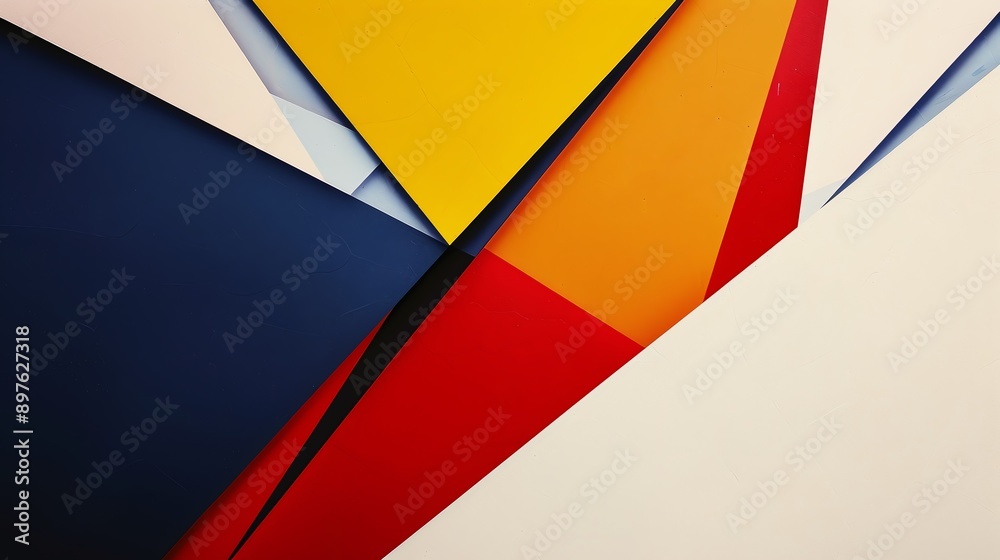 Vibrant abstract background with colorful overlapping triangles