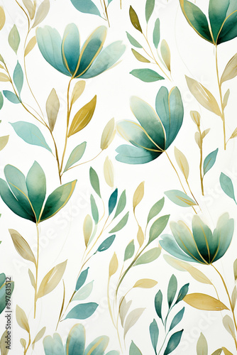 Watercolor Sunflower Serenade Watercolor Orchid Oasis