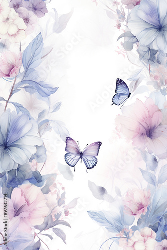 Summer Garden Party: Watercolor Seamless Pattern Set Vintage Vibes: Watercolor Seamless Floral Illustrations