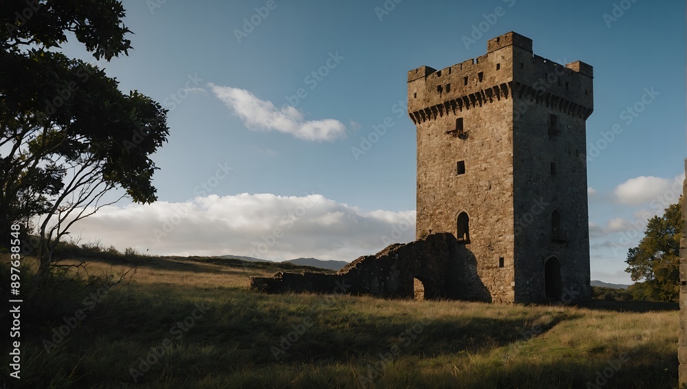 Archer tower strategically placed for maximum defensive reach Archer tower strategically placed for maximum defensive reach