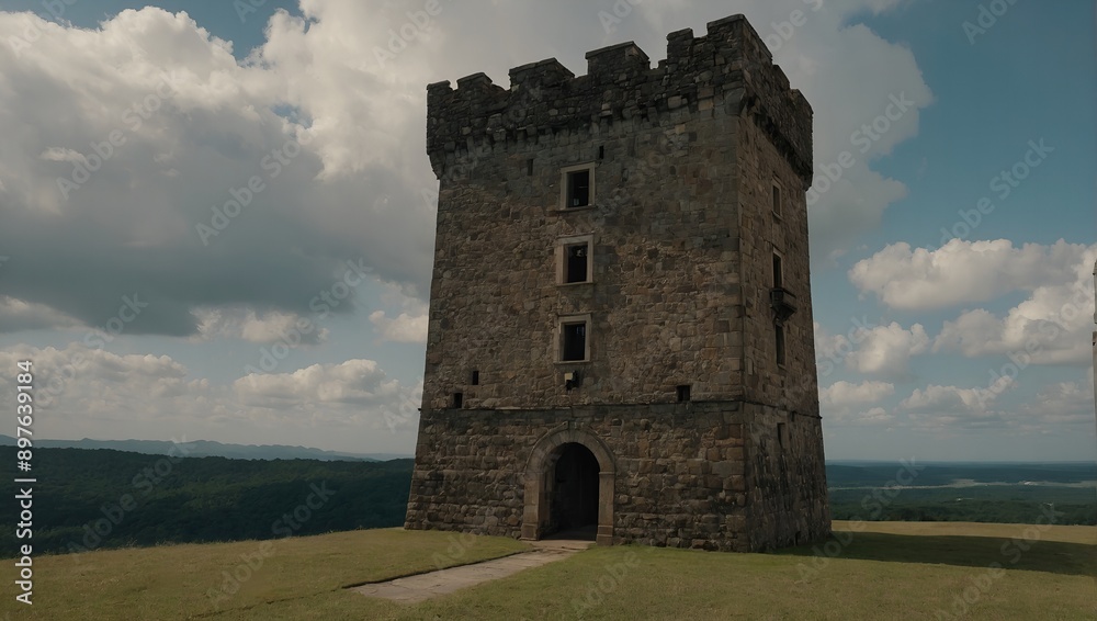 Archer tower forming a key component of the fortress defenses Archer tower forming a key component of the fortress defenses
