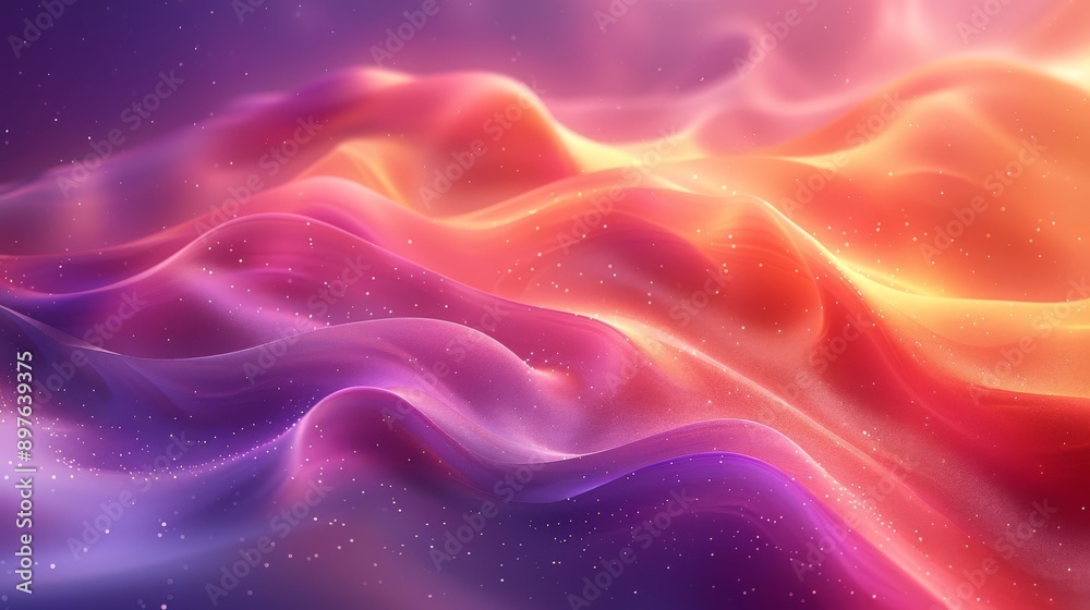 Fototapeta premium Colorful abstract background with flowing waves and gradient hues. Perfect for modern design projects.