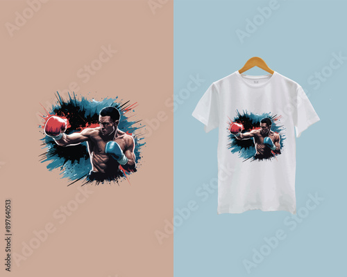 'Hit Hard, Stay Humble' Boxing T-Shirt