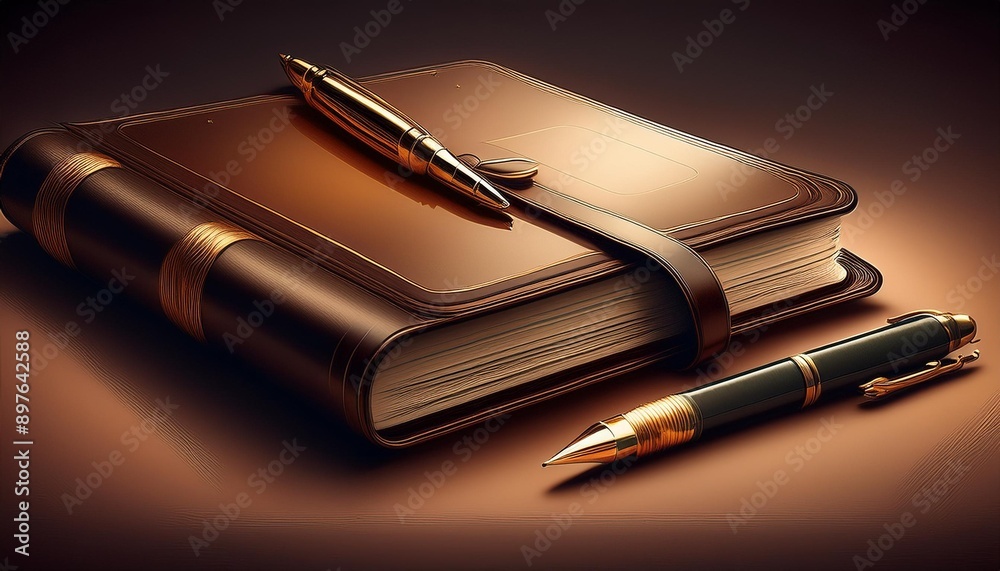 diary and fountain pen diary and fountain pen