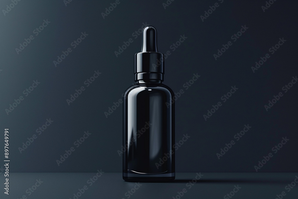Empty Black Bottle for your luxury Beauty Products Empty Black Bottle for your luxury Beauty Products