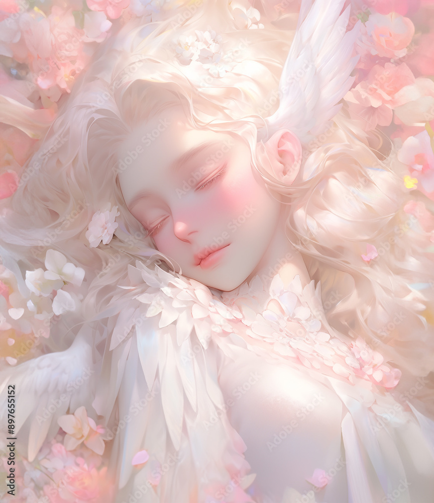 portrait of a girl with wings portrait of a girl with wings