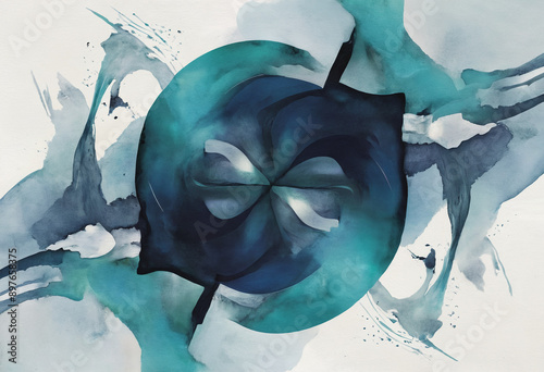 abstract watercolor painting