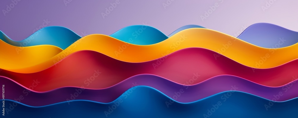Vibrant abstract wallpaper with colorful waves and layered curves Vibrant abstract wallpaper with colorful waves and layered curves