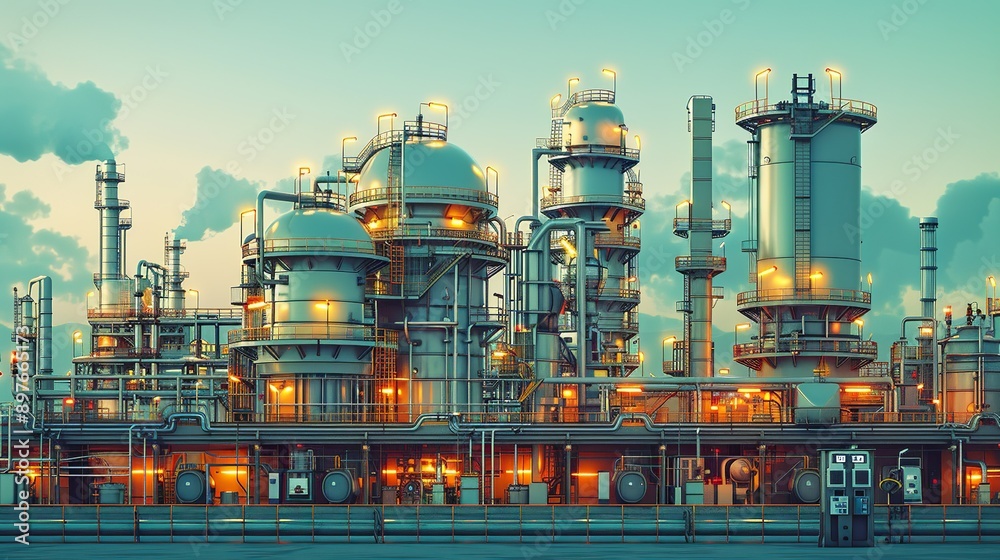 Stunning background of industrial safety equipment and protocols, highlighting the critical importance of technology and safety in chemical and petroleum operations. Watercolor style, high resolution Stunning background of industrial safety equipment and protocols, highlighting the critical importance of technology and safety in chemical and petroleum operations. Watercolor style, high resolution