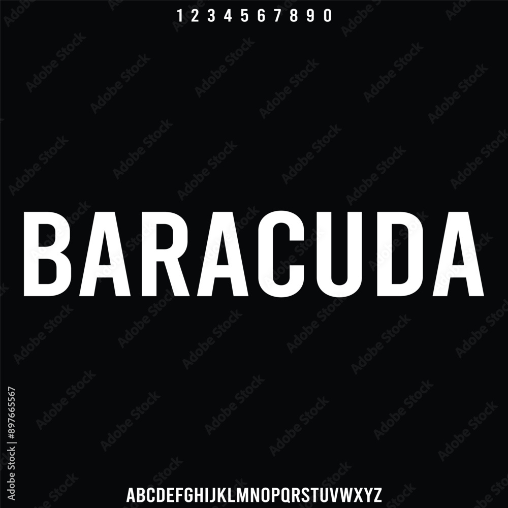 Obraz premium modern alphabet font type set