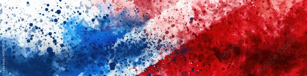French Flag Abstract. Explosion of Colorful Blue, White, and Red Paint Powders on Isolated Background French Flag Abstract. Explosion of Colorful Blue, White, and Red Paint Powders on Isolated Background