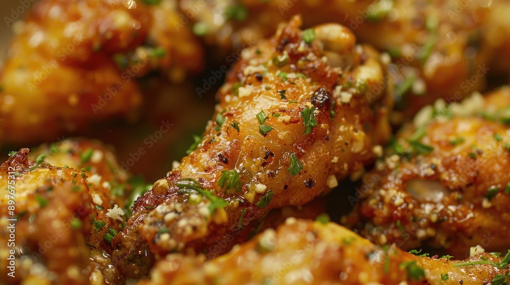 Garlic Chicken Wings - A Zesty and Appetising Twist on Traditional Buffalo Chicken Snack Garlic Chicken Wings - A Zesty and Appetising Twist on Traditional Buffalo Chicken Snack