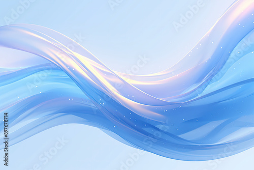 Wallpaper Mural Gradient background with blue waves Torontodigital.ca