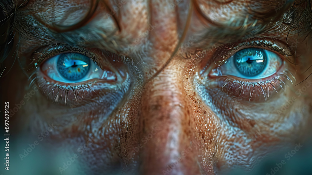 a person going through a very difficult time, desperate, camera focusing on the face.generative ai a person going through a very difficult time, desperate, camera focusing on the face.generative ai