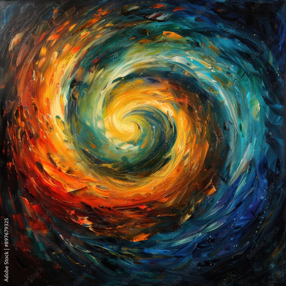 Cosmic Swirl of Artistic Colors Cosmic Swirl of Artistic Colors