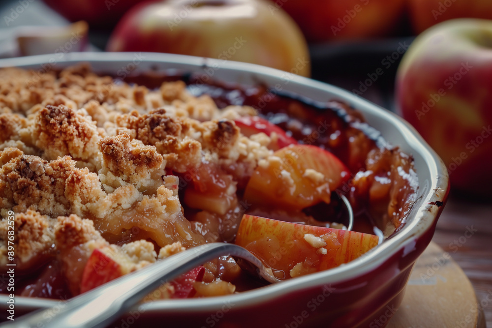 Crumble with berries and fruits Crumble with berries and fruits