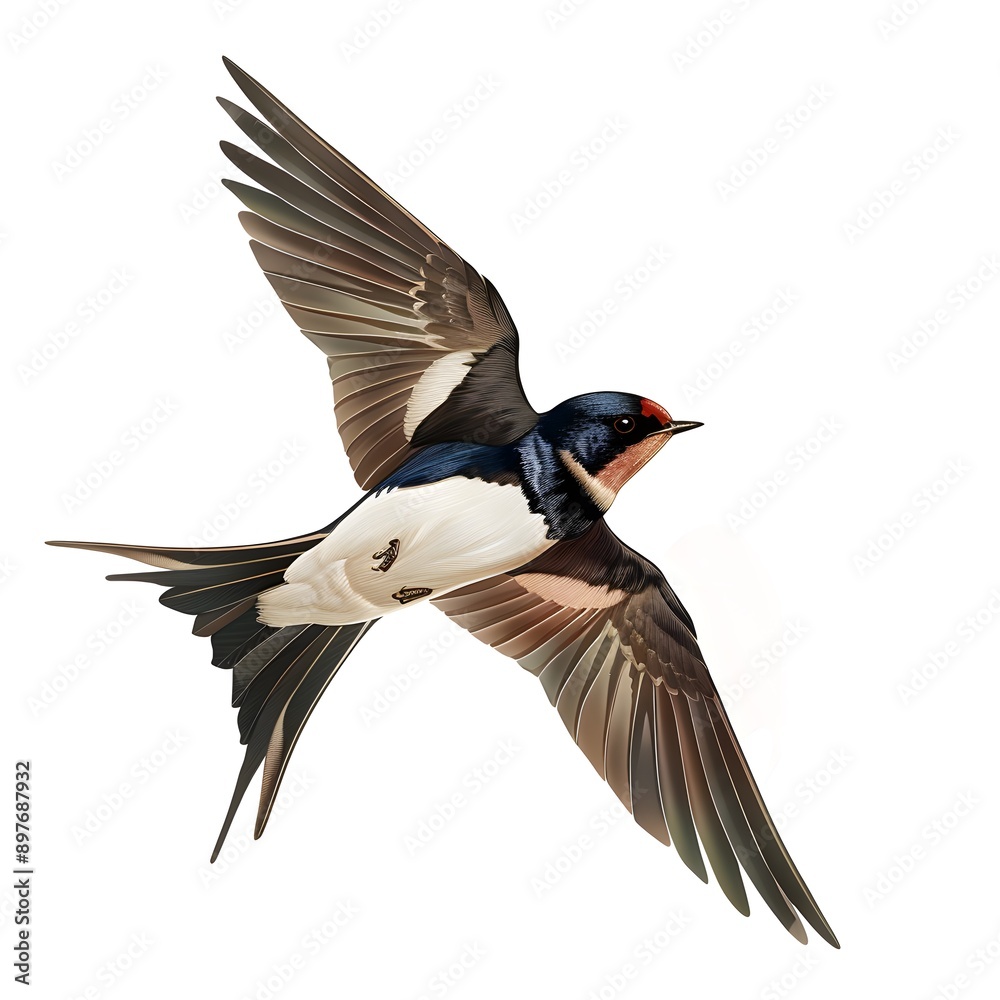 Fototapeta premium bird on a white background