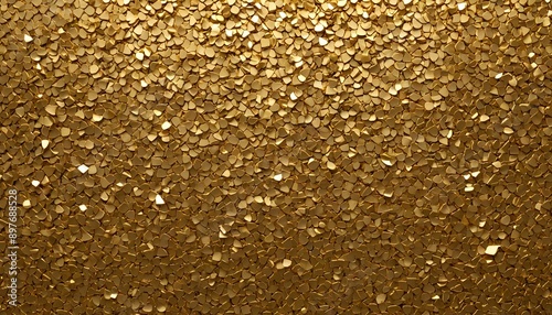 A scattered gold flake texture with thin, irregular pieces of gold layered over a surface, creating a rough, textured look. Multiple variations available