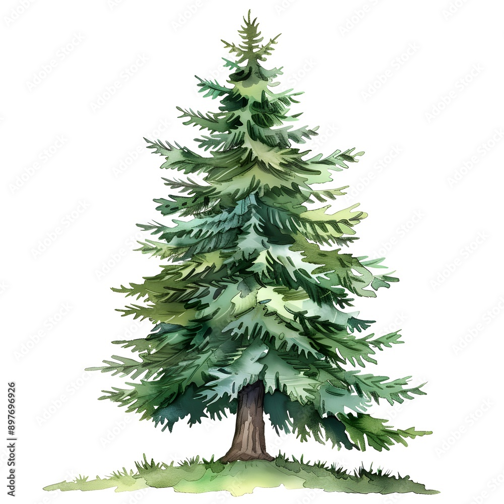 Christmas tree isolated on white Christmas tree isolated on white
