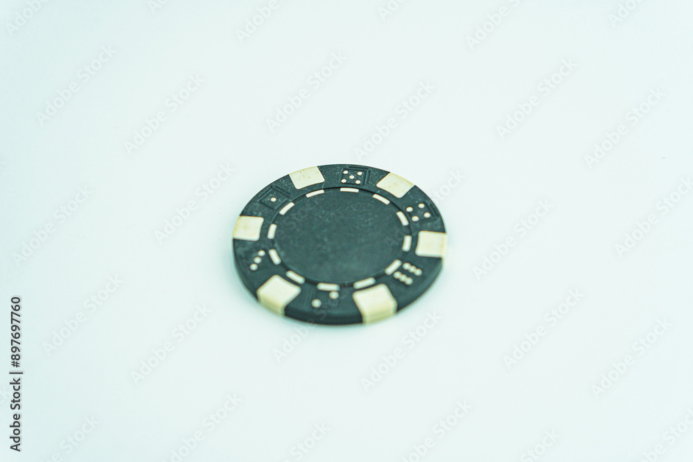 casino chip isolated on white. Poker game casino chip isolated on white. Poker game