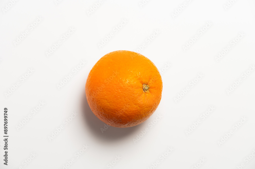 ripe orange or tangerine, close-up on a white background. fresh fruit ripe orange or tangerine, close-up on a white background. fresh fruit