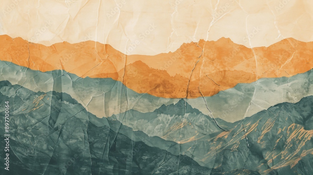 custom made wallpaper toronto digitalMountain view background made of fabric pieces,
an artistic design