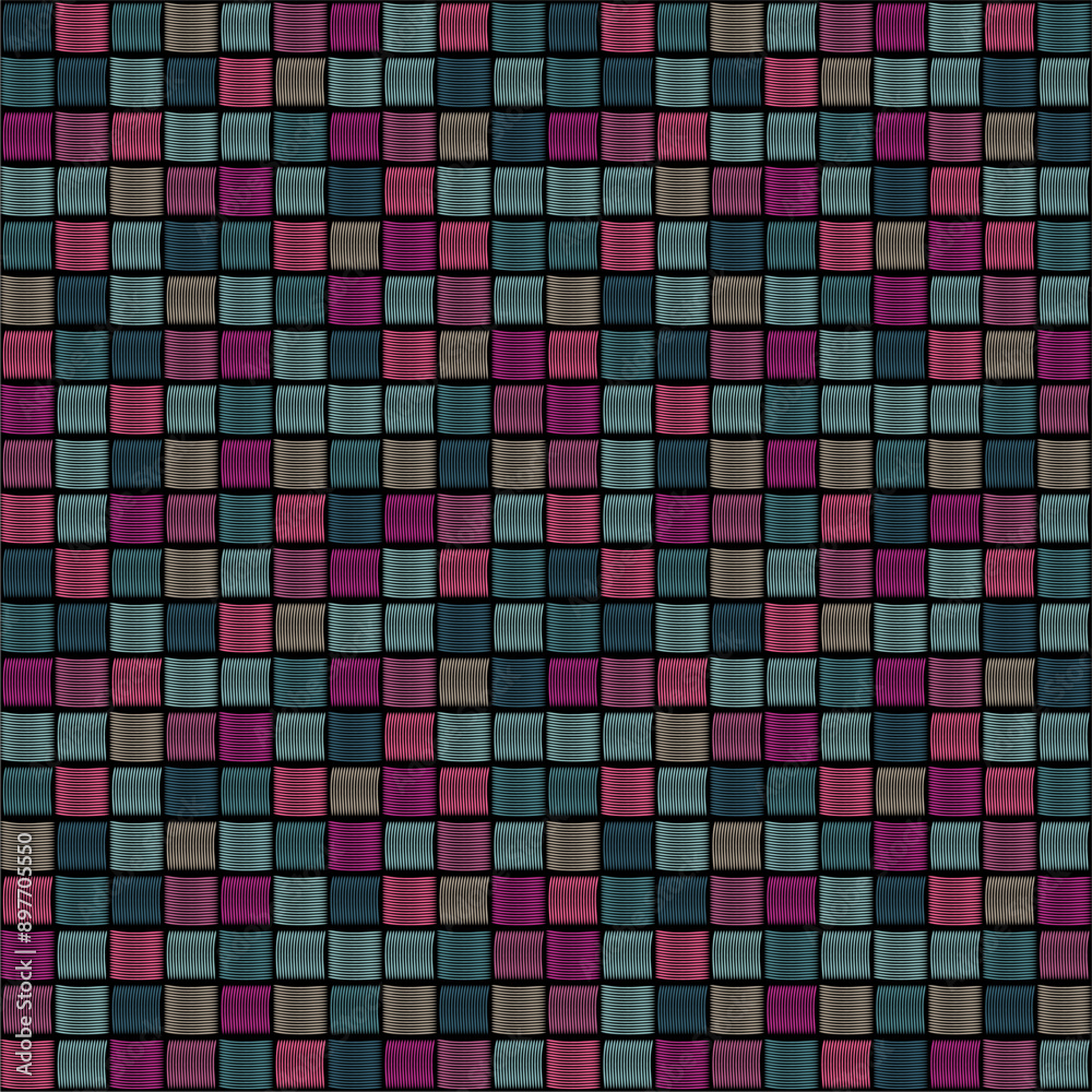 Geometrical seamless print pattern wallpaper background modern with squares vector illustration for paper, textile, pack etc Geometrical seamless print pattern wallpaper background modern with squares vector illustration for paper, textile, pack etc