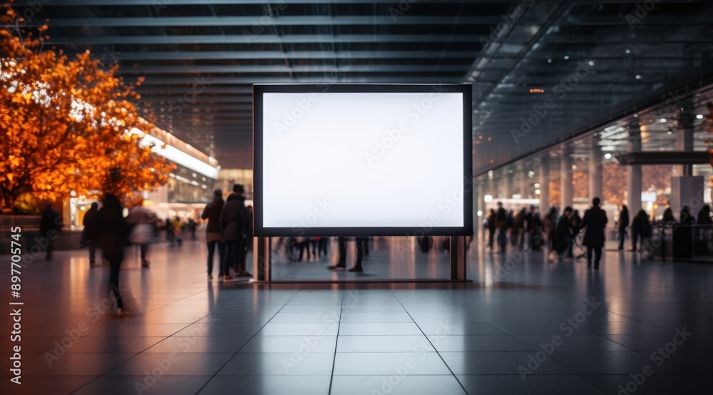 display blank clean screen or signboard mockup for offers or advertisement in public area display blank clean screen or signboard mockup for offers or advertisement in public area