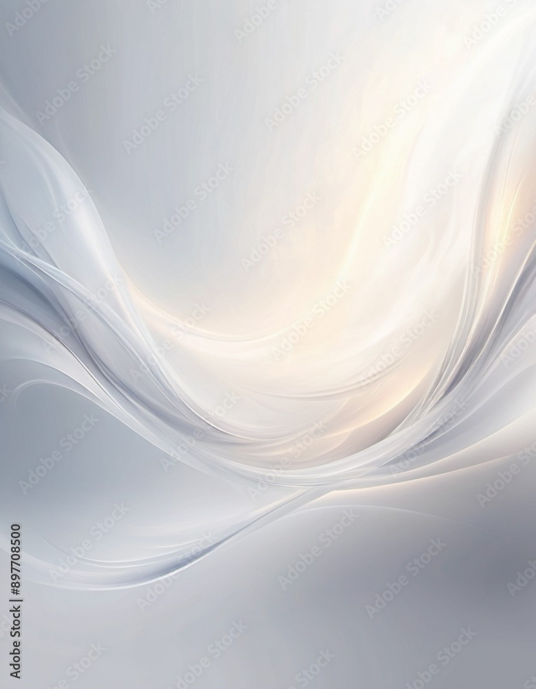 Digital abstract background with a swirling, wavy design in shades of gray and white. The background is soft and ethereal, with a subtle gradient and light sparkles. Beautiful gradient. Smooth lines Digital abstract background with a swirling, wavy design in shades of gray and white. The background is soft and ethereal, with a subtle gradient and light sparkles. Beautiful gradient. Smooth lines