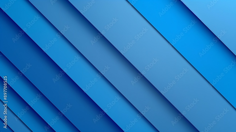 Fototapeta premium A background with diagonal stripes of different shades of blue.