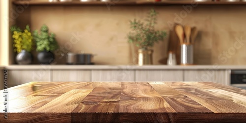 Kitchen podium background food product stand table pedestal display wooden platform. Empty podium counter wood background kitchen board desk restaurant presentation