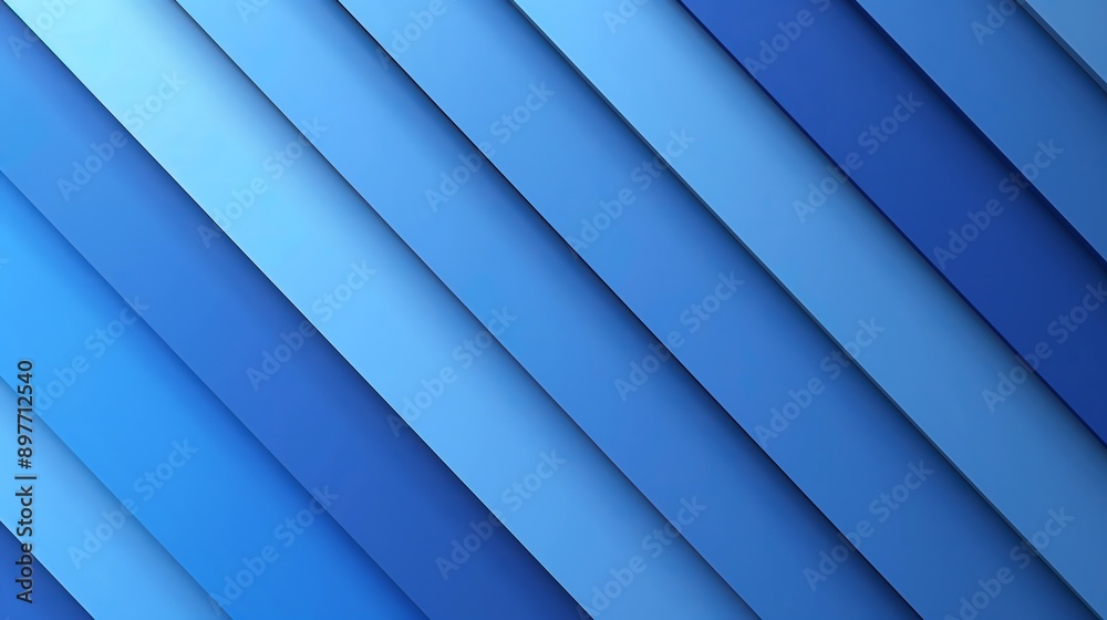 Obraz premium A background with diagonal stripes of different shades of blue.