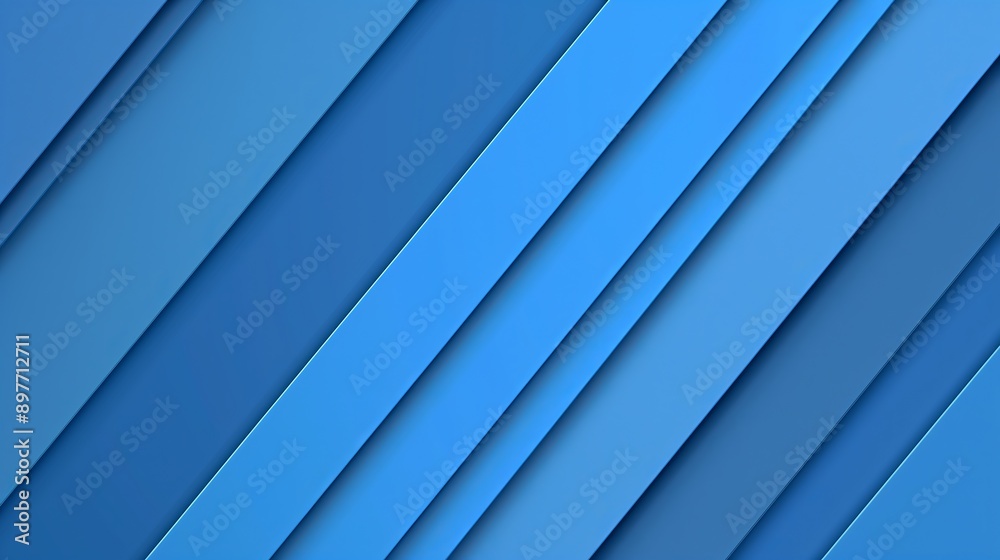 Obraz premium A background with diagonal stripes of different shades of blue.