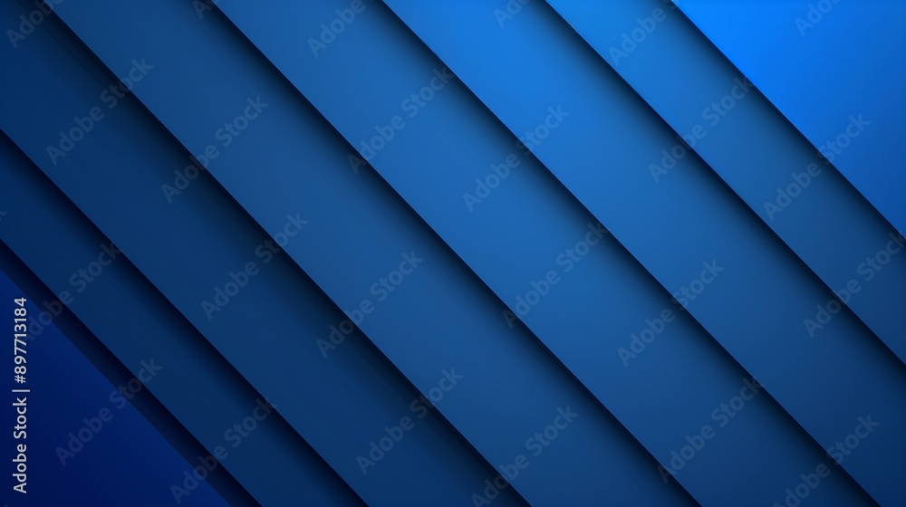 Obraz premium A background with diagonal stripes of different shades of blue.