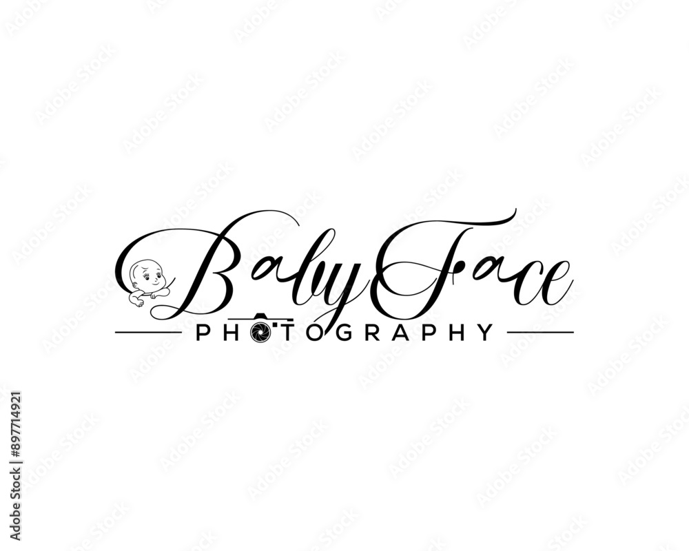 Signature baby photography logo design - Font Calligraphy - Logo type - Script and Font Type - Font lettering - handwritten with baby icon vector design Signature baby photography logo design - Font Calligraphy - Logo type - Script and Font Type - Font lettering - handwritten with baby icon vector design